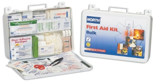 North® by Honeywell White Steel Portable 75 Person First Aid Kit - First Aid Safety